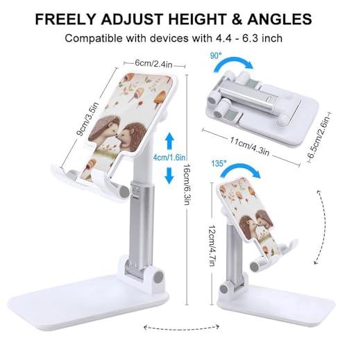 Support téléphone réglable hérisson pliable pour bureau et iPhone 16 Pro Max