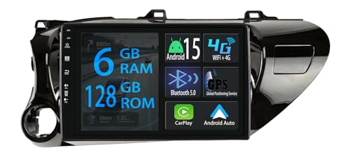 Autoradio de remplacement Android avec grand écran tactile pour réparer votre radio Hilux