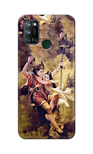 Image of Printed Hard Back Cover for Realme 7i Back Cover (Radha Krishna Love -J1) -190724(EA)