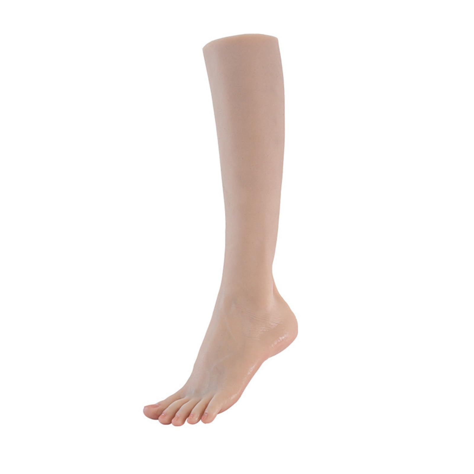 Modelo de pie Silicona clonado for Mujer, maniquí plástico Falso, boceto Pierna Larga, Accesorios for práctica uñas en Escenario, 22,5x8x36x30,5 cm(One Pair)
