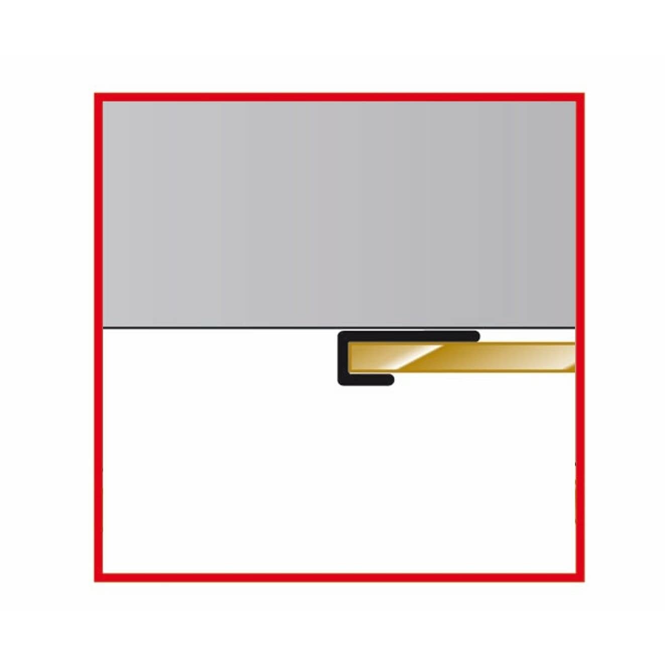 Schulte DecoDesign Profil Endprofil, 210 cm, Anthrazit, Verbindungsprofil für Duschrückwände und Wandverkleidung bis 3 mm, D1901621 677
