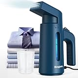 Blesgam Steamer for Clothes 700W, Double Row Steam Clothes Steamer, Travel Steamer with 180ML Large Capacity Water Tank, 40S Fast Heat-up Garment Steamer for Home and Office(GY168)