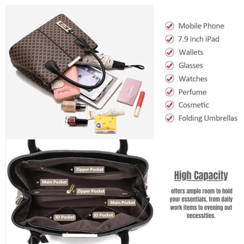 Image of Women Handbag with Top Handle | Crossbody Satchel sling bag with adjustable Strap | Retro design ladies bag for daily use