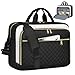 NEWHEY Laptoptasche 17,3 Zoll für Damen Laptop Aktentasche Computertasche Laptop Tasche Business Notebook Tasche Wasserdichte Schultertasche Umhängetasche für Geschäft，Schwarz & Beige