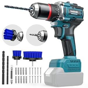 TASDISE 18V Akku-Bohrschrauber Set kompatibel mit Makita Akku – Akkuschrauber & Bohrmaschine mit 50 Nm Drehmoment Max, 2-Gang-Getriebe, Für Hausreparatur, Heimwerker (ohne Akku/Ladegerät)