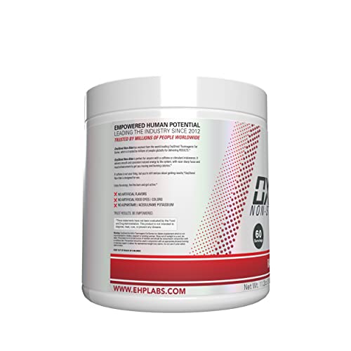Image of EHP LABS OxyShred Non Stimulant Pre Workout Powder - Stim Free, Caffeine Free Preworkout for Men & Women - Non Stim Preworkout - Sugar Free Energy Powder - Raspberry, 60 Servings