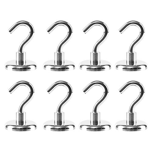 8 unidades de ganchos magnéticos de neodimio muy fuertes Cover