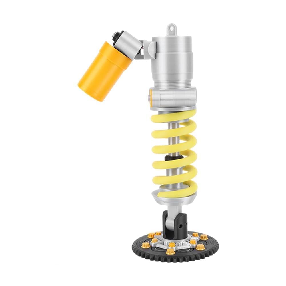 Shock Absorber Table Lamp – Industrial Style LED Night Light, Touch Adjustable LED Night Light with 3 Light Colors, Type-C Charging for Gaming Room, Garage & Car Lovers Gift