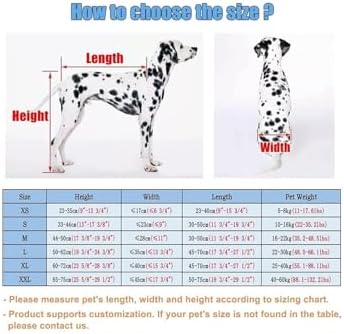 Pet Wheelchair for Dogs - 4 Wheels Mobility Aid, XS-XXL Sizes, Full Support for Disabled & Injured Pets, Adjustable Dog Leg Braces for Enhanced Mobility