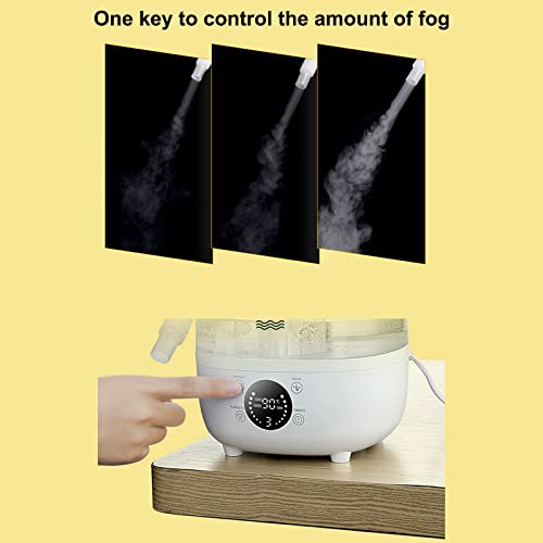 Humidificador de niebla para reptiles, con control de humedad y manguera para paludario, vivero, anfibios, herpes, tanque silencioso de reptiles de 5 litros