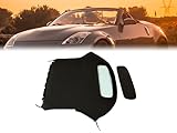 KUAFU Convertible Soft Top Compatible with 2003-2009 Nissan 350Z W/Heated Glass Window Black