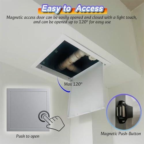 Escotilla de inspección para techos suspendidos y panel de acceso personalizable de 250 x 250 mm 5