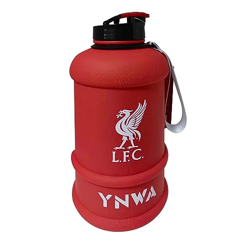 Image of Offical Licensed Liverpool F.C Gym Bottle - 1.3 Litres, BPA Free, Wrist Strap and Handle, Leakproof