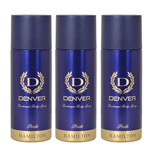 Image of DENVER Pride Deodorant -150ML Each, Pack of 3 | Long Lasting Deodorant Spray For Men