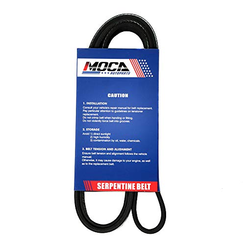 Image of MOCA EPDM 6PK1400 Belt Compatible with 2006-2007 for Mercury Mariner 2.3L & for Mazda Tribute & for Dodge Stratus & for Ford Escape 2.3L
