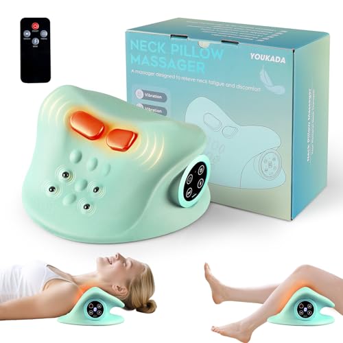 YOUKADA 2025 Upgarded Neck Massager, 3 in 1 Modes, Shoulder Relaxer, Neck Stretcher with Heat for...