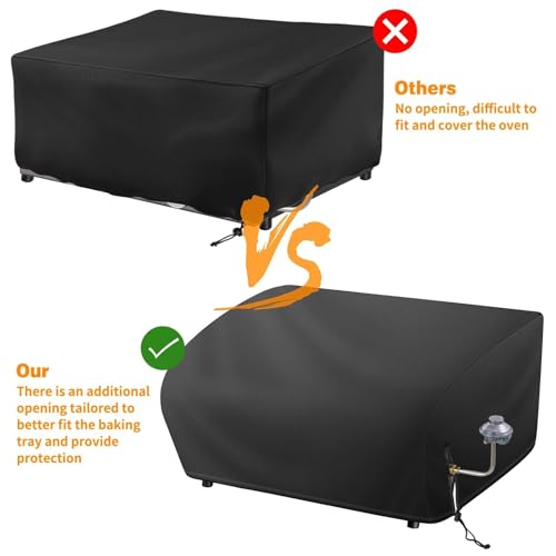 Grill Cover for Blackstone 22 Inch Griddle, Heavy Duty 600D Waterproof Oxford BBQ Grill Cover with Drawstrings, Flat top Gas Grill Cover Only Fits Blackstone 22" Tabletop Griddle with Hood by Bonnary - Image 4