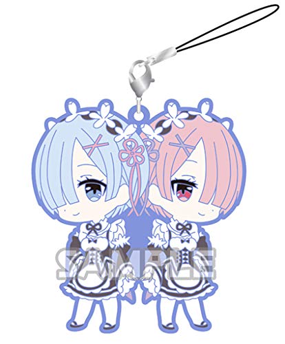 Re：ゼロから始める異世界生活 ラムとレムがいっぱいラバーストラップ 単品【キリッ!】