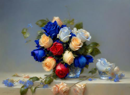 Tableau rose en cristal en fleurs impression artistique sur toile premium GerRit