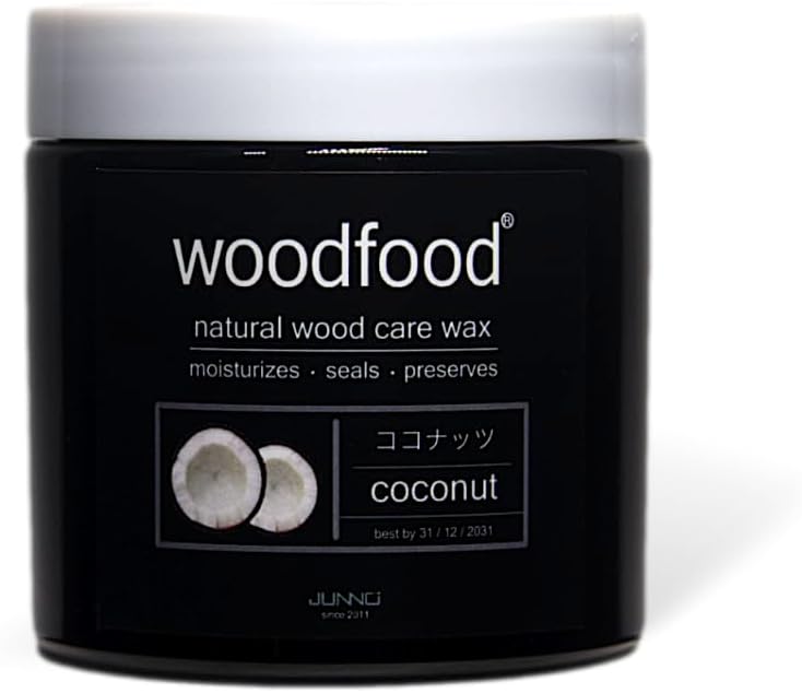 Wood Food Condicionador de cera de abelha para superfícies de madeira, 180 mL