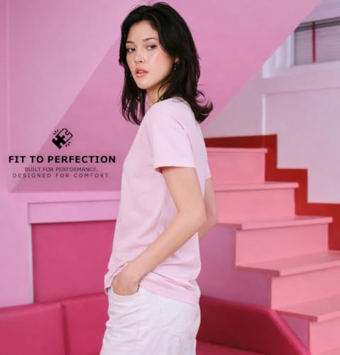 Image of SLEEPY NUTS Women's Plain Round Neck Regular Fit Half Sleeve Cotton T Shirt