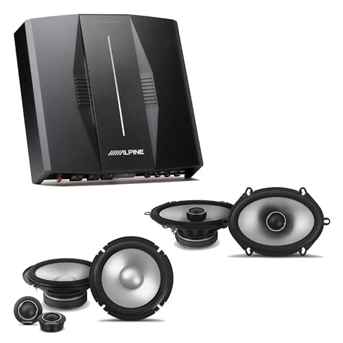Image of Alpine PXE-C80-88 OPTIM8 8-Channel Hi-Res Digital Sound Processor Amplifier w/ S2-S65C 6.5" & S2-S68 Bundle