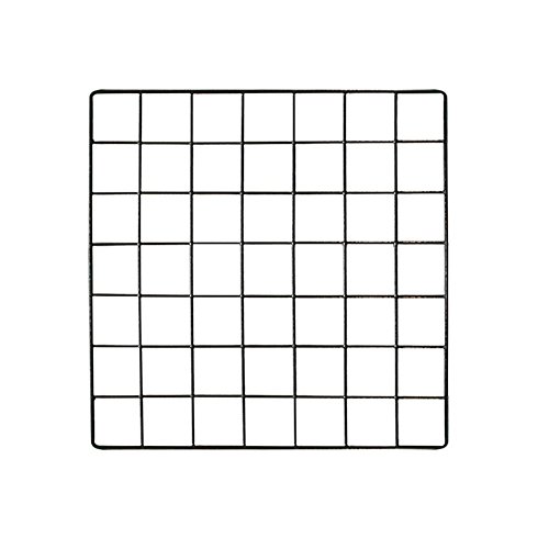 LeKing Multi-Funzionale Mesh Metal Rack Griglia Photo Wall Griglia Photo Wall Ferro Art Parete Photo Display Panel Wall Art Decorazione Display Organizer Memo Board Fotografia Puntelli 35X35cm