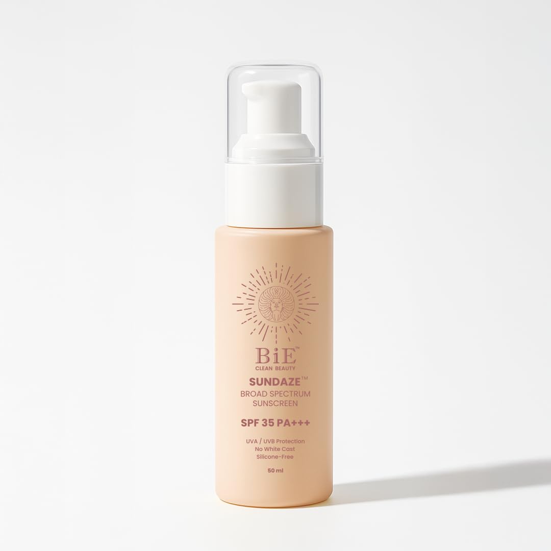 Sponsored Ad - BiE Sundaze Broad Spectrum | Natural Sunscreen SPF 35 PA+++, UVA/B & Blue Light Protection | No White Cast | Acne Safe, Water-Light, Silicon Free | | Unisex | 50ml