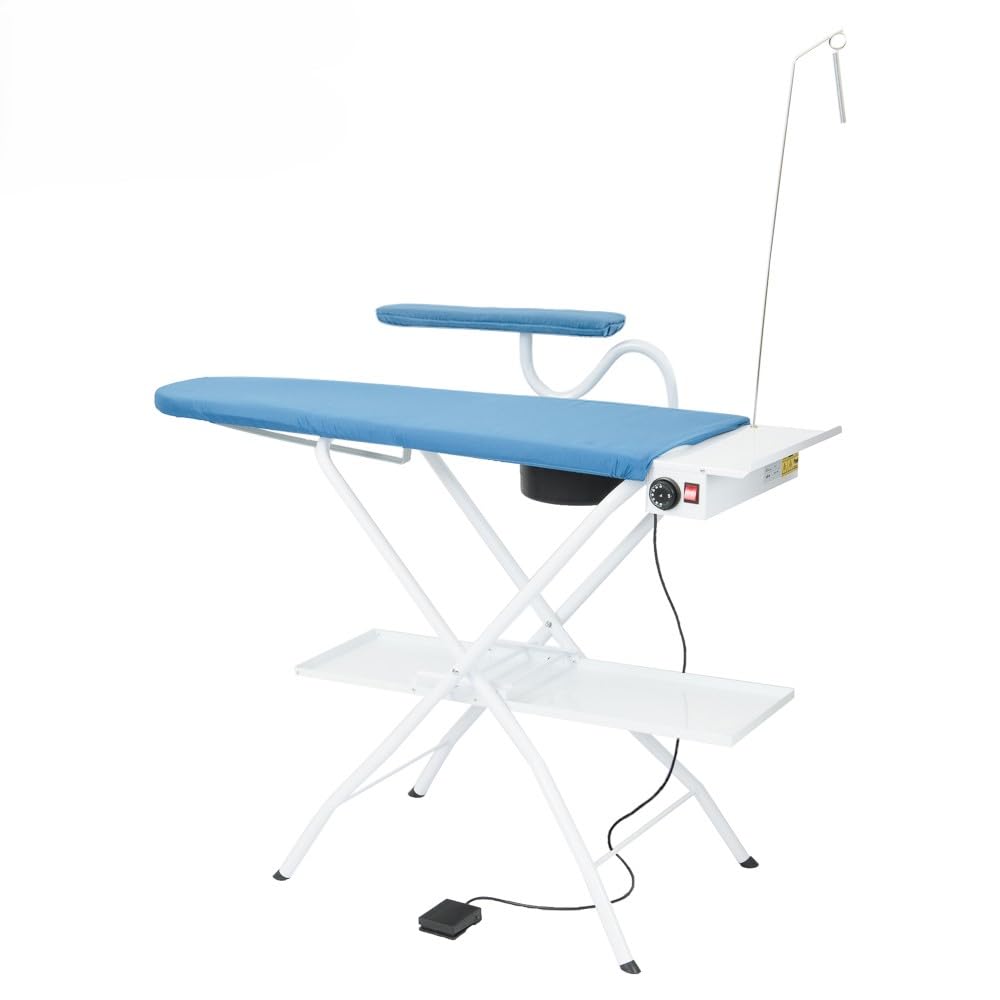 EOLO Asse da Stiro AS04 V5 Professionale Piano Riscaldato Aspirante 112x42 cm Stabile Richiudibile Termostato Regolazione Temperatura Altezza Regolabile Stiramaniche Garanzia 5 anni A++ Made in Italy