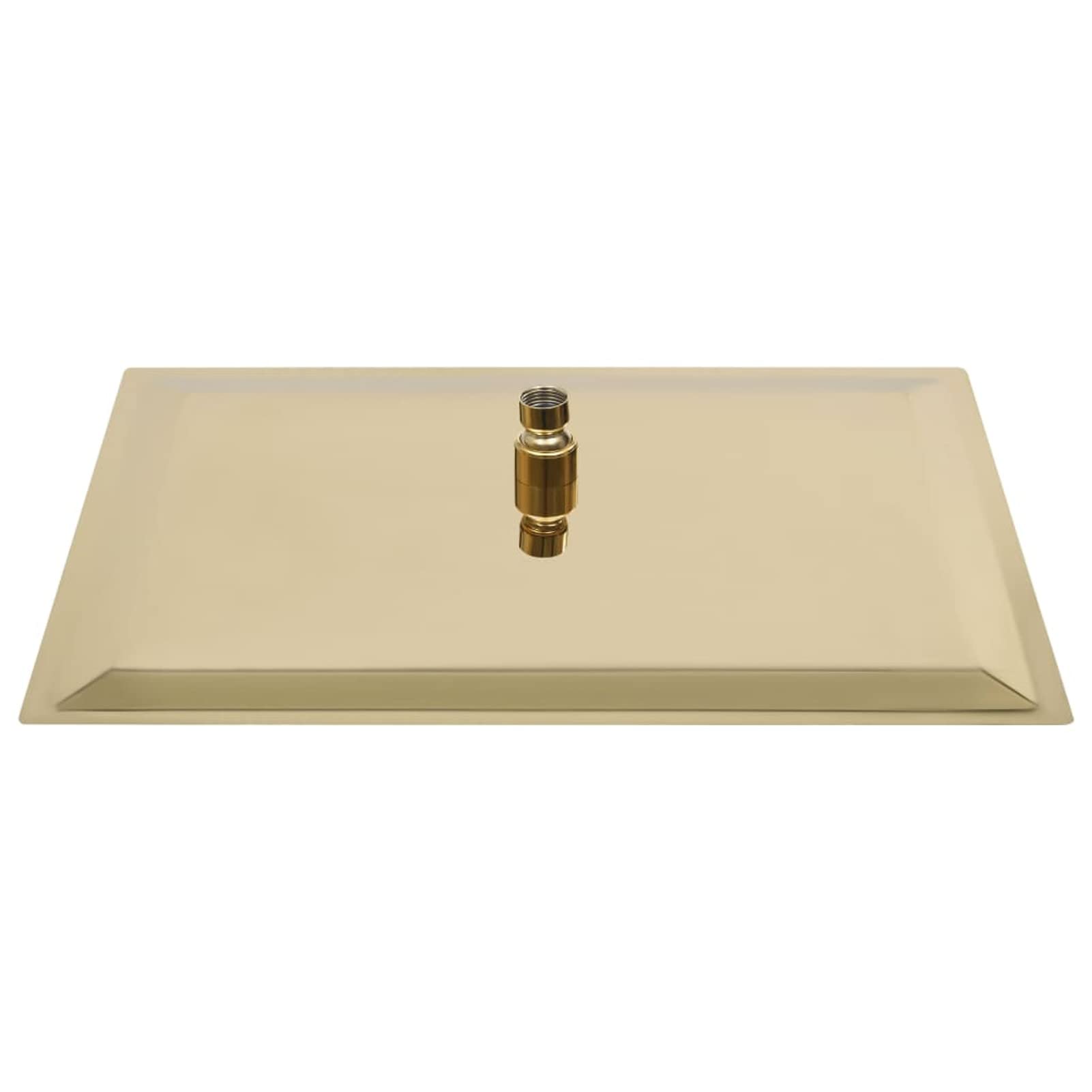 ShGaxin Cabezal Ducha Efecto Lluvia Acero INOX Cuadrado Dorado 50x50 cm, Rociador Ducha, Ducha Lluvia, Alcachofa Ducha, Duchas De Baño Alcachofa Lluvia, Recambios Columna Ducha