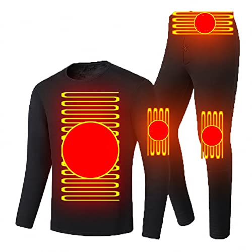 AXTMR Combinaison de sous-vêtements électrique Intelligente, Combinaison de Chauffage corporel pour Hommes et Femmes de Protection Contre Le Froid Hivernal, women2,M Cover