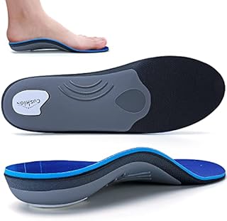 Walkomfy Heavy Duty Support 210+lbs Plantar Fasciitis Insoles for Women Men, Arch Support Orthotic Inserts, Flat Feet Metatarsalgia Heel Pain Relief Orthotics, Work Boot Shoe Insole All Day Cushioning