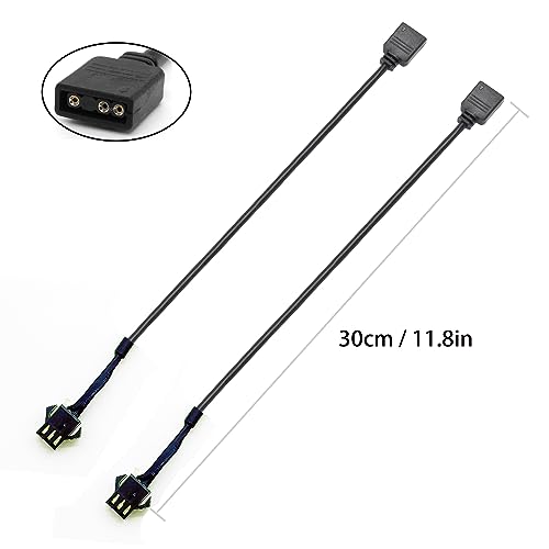Cable extensor ARGB 5V 3 pines, pack de 2 miniatura 3