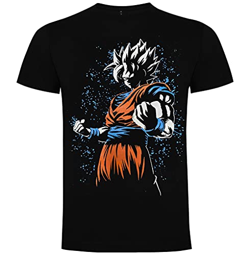 Camiseta Negra Inspirada en Goku Ultra (L)