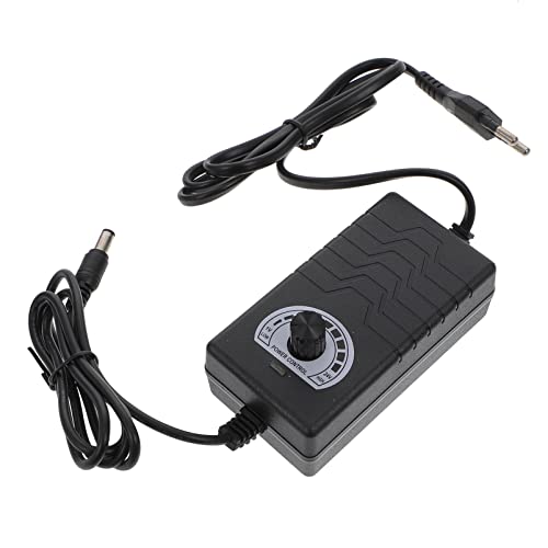 SEWOART Adaptador de Alimentación Ajustable para Ventiladores Eléctricos y Luz LED Controlador de Variable Protección contra Cortocircuitos y Sobrecarga Compatible con DC para de Agua y