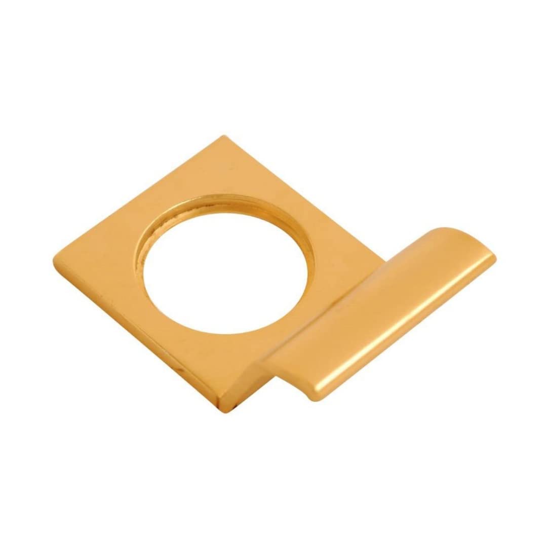 Vibe Cylinder Pull Square on BGA, Front Door Pull for Use on Doors for Security, Cylinder Lock with Curved Finger Grip, Latch Pull, Front Door Handle for Cylinder Locks