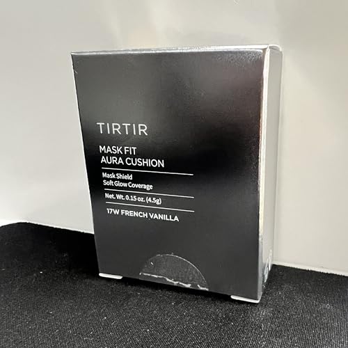 Image of TIRTIR Mask Fit Aura Cushion Foundation, Full coverage, Skin fit, Satin Glow Finish, Korean Cushion Foundation #17W FRENCH VANILLA| 4.5g