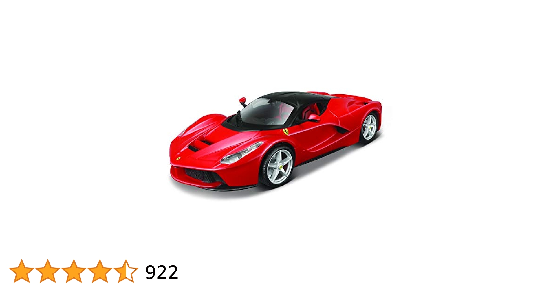 Maisto Assembly Line 1:24 LaFerrari - Black/Red, Cars