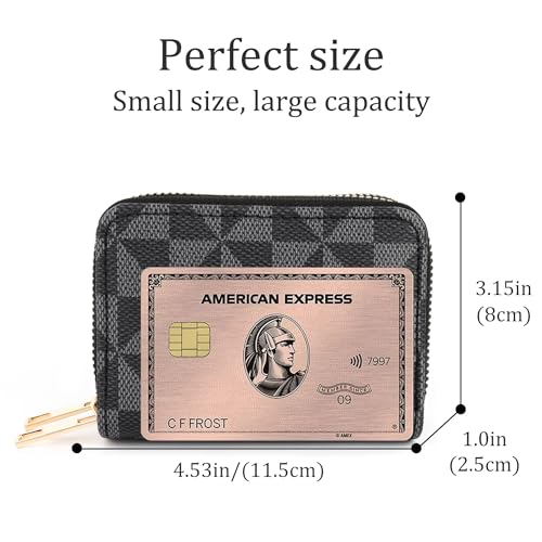 Porte-cartes de crédit Veki en cuir noir double couche chic - 3