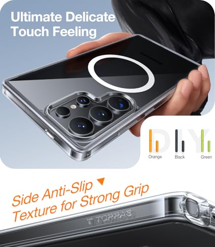 Image of TORRAS Magnetic Shockproof for S25 Ultra Case Phone Case Clear