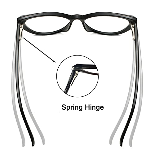 Image of Blue Light Glasses Cateye Women Fake Eyeglasses Anti Eye Strain Computer Glasses Clear Lens