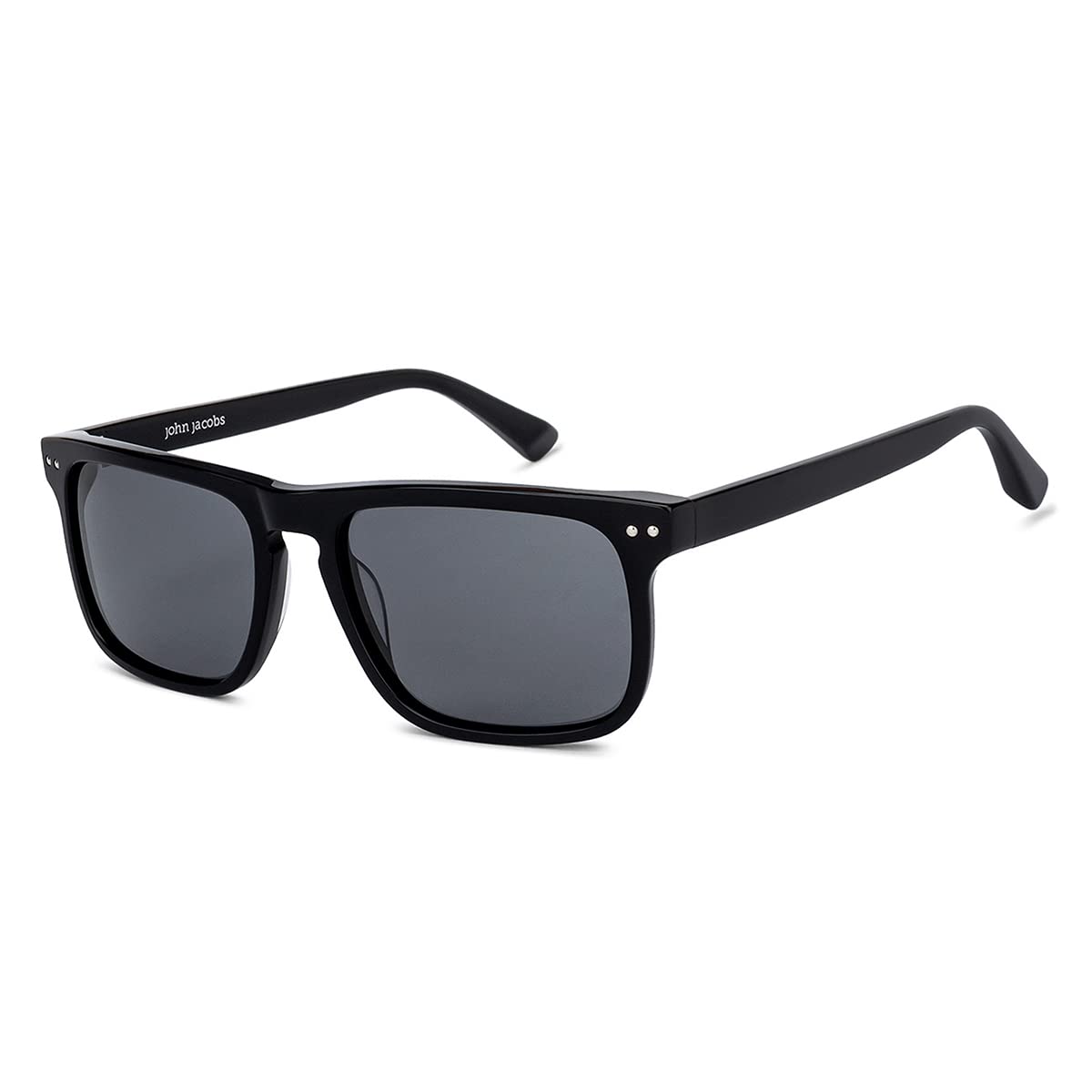 John Jacobs| UV Protection Sunglasses For Men & Women | Full Rim Square Large (Size-55) JJ S11707-C2