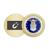 NJECT Officially Licensed US Air Force Crest Large Gold Refr...
