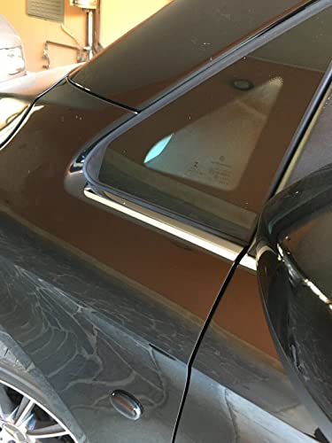 manox Kompatibel für Vito W447 2014+, für Doppelschiebetür Modelle Fensterbank Leisten Autozubehör Fensterrahmen Edelstahl Chrom extra langer Radstand L3 8St