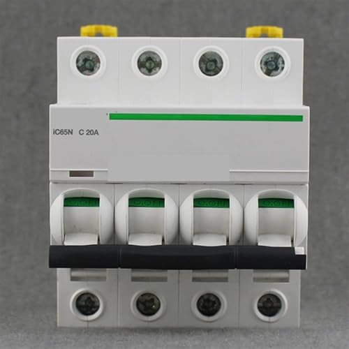 Disjoncteur sous vide MCB iC65N 4P C20A A9F18420 pour installation rail DIN