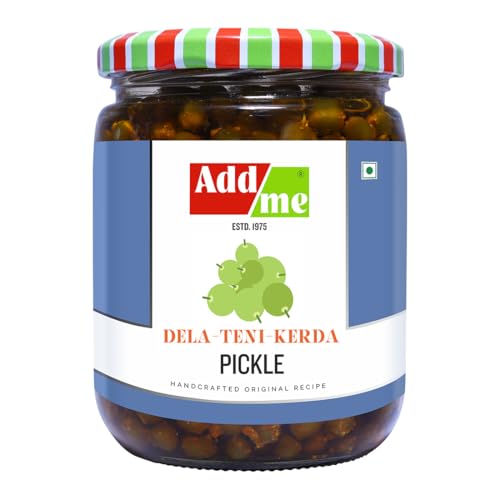 Add me Rajasthani Kair Pickle 500gm | Home Made Kair Achar | Tenti Pickle in Glass Jar | Tangy Spicy Natural Tast Handmade Tenti/Kerda Pickles