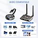 TIMBOOTECH HDMI Wireless Transmitter and Receiver 4K, Dual Screens HDMI & VGA Live Casting 5G Video/Audio for Laptop, Cable Box, Camera, Blu-ray, Phone, Netfix to Monitor, Projector, HDTV 165FT/50M