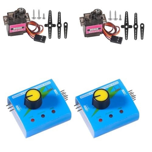 2PCS RC Servo Tester 3CH Digital Multi ECS CCPM Consistency Speed Controller Checker Adjustment...