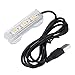 Tnfeeon USB LED Aquarium Light, 20 cm Unterwasser Lampe mit Mehrfarben Beleuchtung für Aquarien, Korallen & Wasserpflanzen, 12V, Einfache Installation