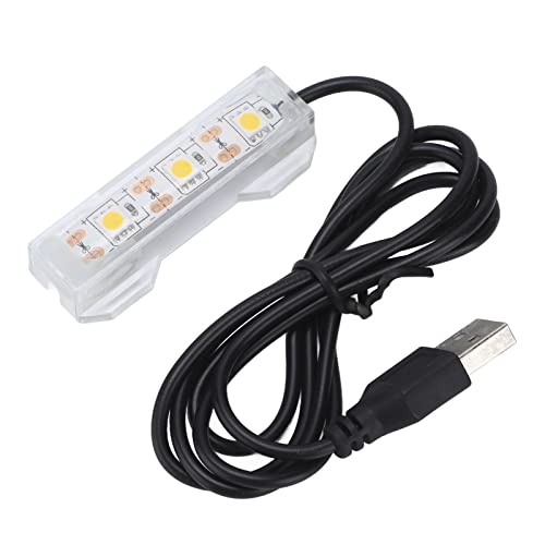 Tnfeeon USB LED Aquarium Light, 20 cm Unterwasser Lampe mit Mehrfarben Beleuchtung für Aquarien, Korallen & Wasserpflanzen, 12V, Einfache Installation